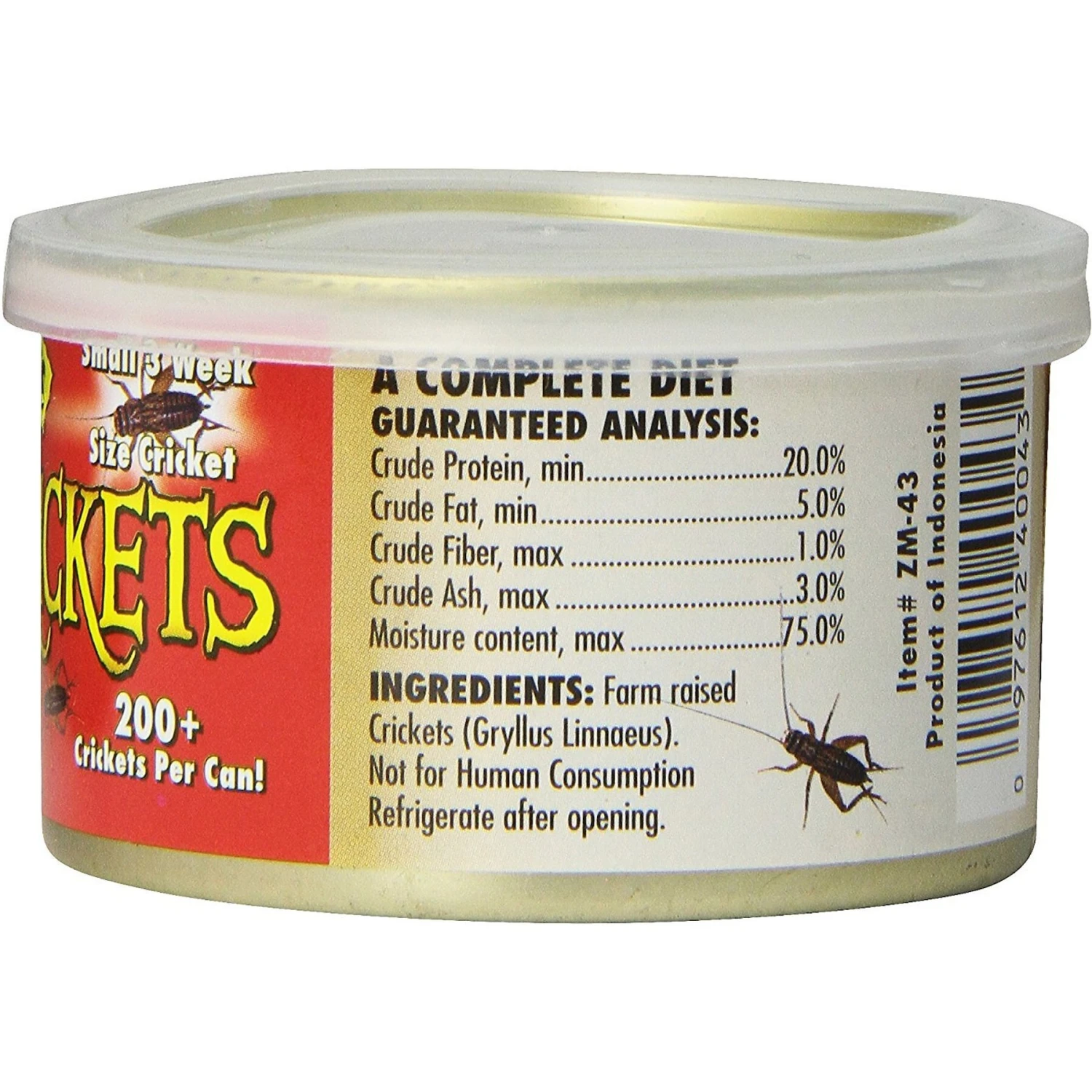 Zoo Med Mini Can O' Crickets Reptile & Bird Food - Image 3