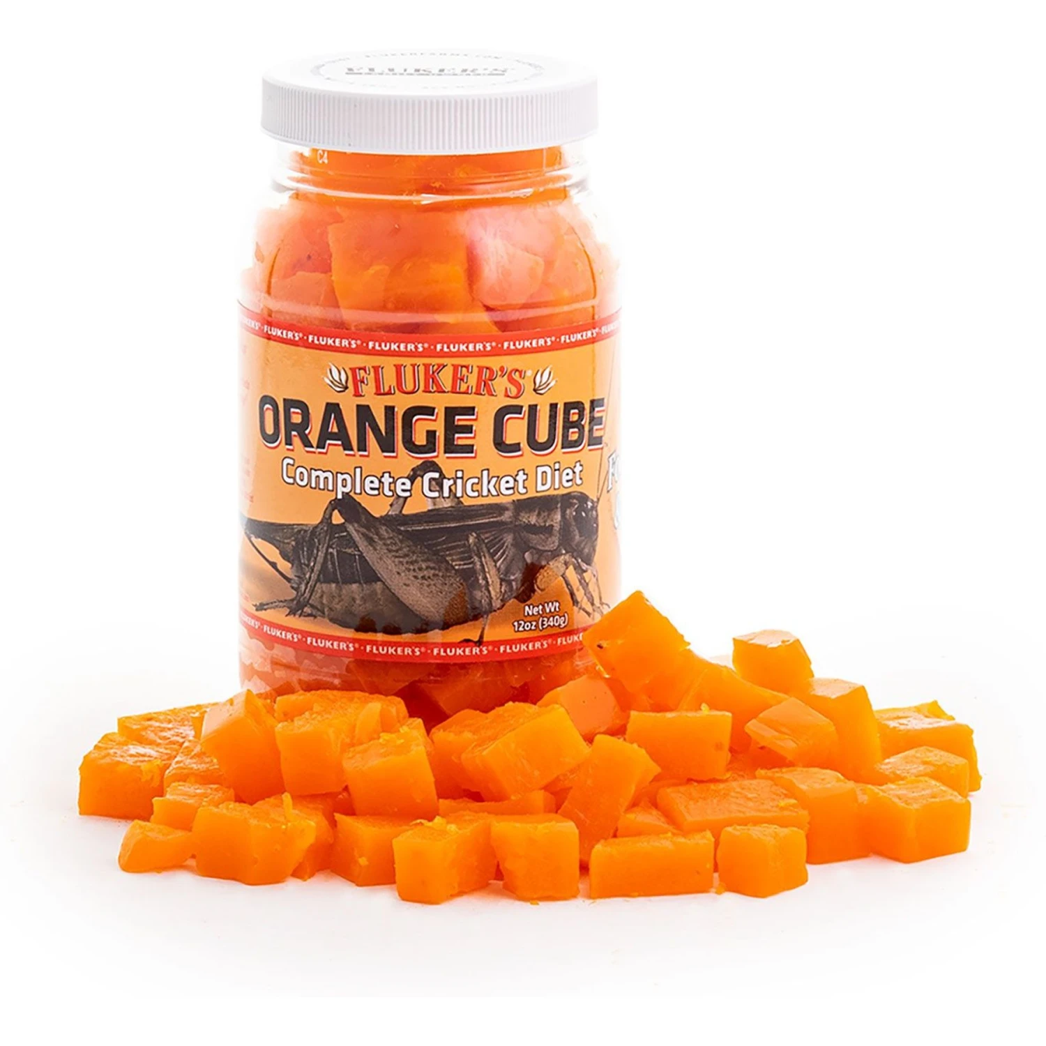Fluker's Orange Cube Complete Cricket Diet Reptile Supplement