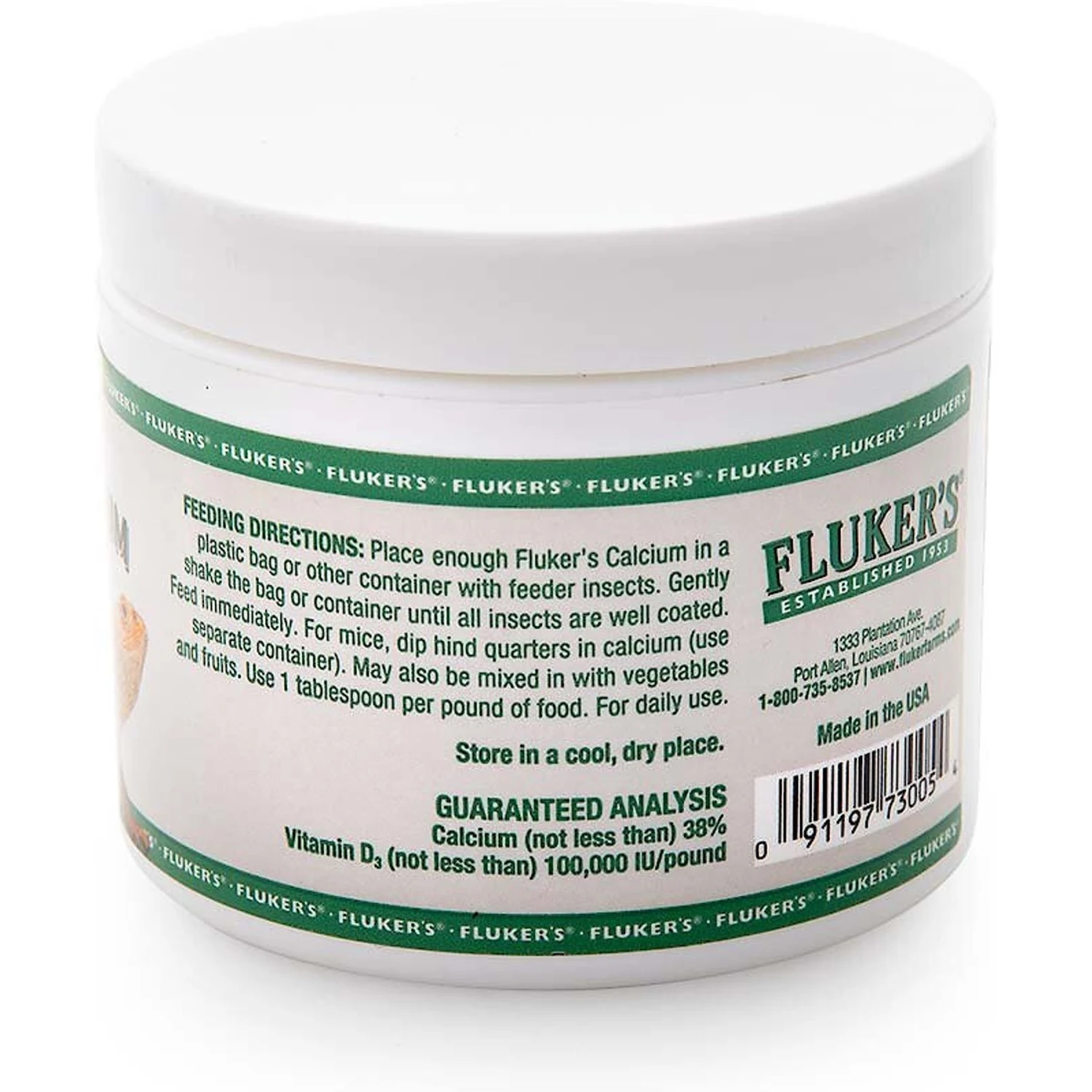 Fluker's Calcium With Vitamin D3 Indoor Reptile Supplement - Image 3
