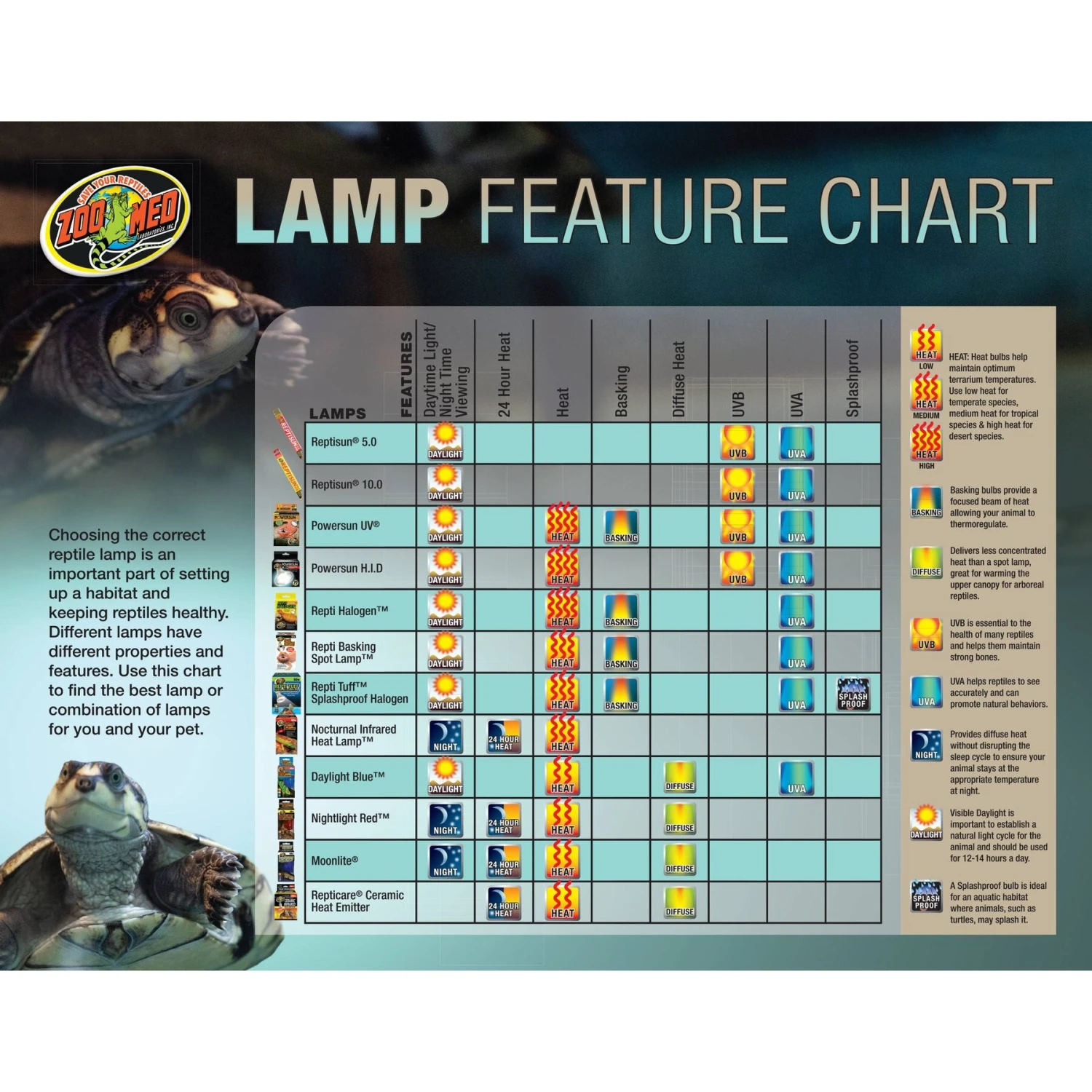 Zoo Med Daylight Blue Reptile Lamp - Image 2