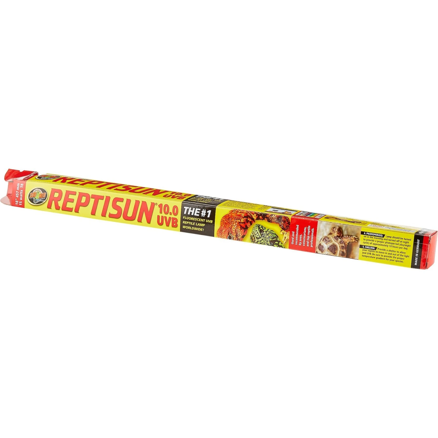 Zoo Med ReptiSun 10.0 T8-HO UVB Fluorescent Reptile Lamp